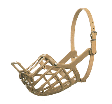 Leather brothers italian basket dog muzzle sale